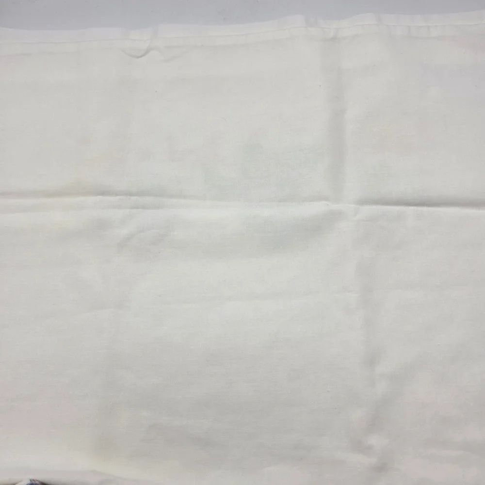Vintage Hand‎ Embroidered Pillowcases 90s White Floral Pansy Cottagecore 2pc Set